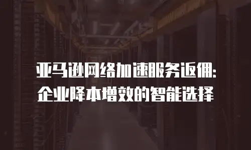 亚马逊网络加速服务返佣：企业降本增效的智能选择