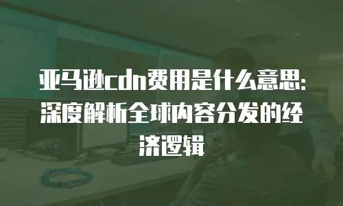 亚马逊cdn费用是什么意思：深度解析全球内容分发的经济逻辑