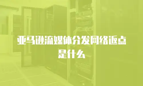 亚马逊流媒体分发网络返点是什么
