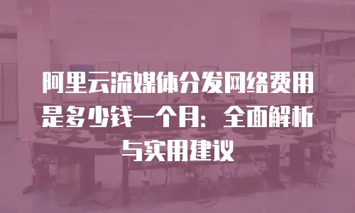 阿里云流媒体分发网络费用是多少钱一个月：全面解析与实用建议