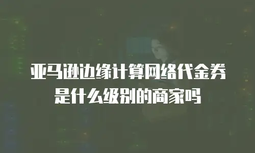 亚马逊边缘计算网络代金券是什么级别的商家吗