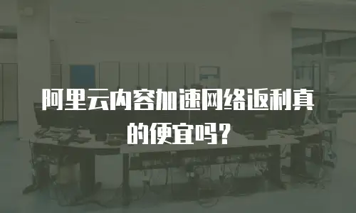 阿里云内容加速网络返利真的便宜吗？