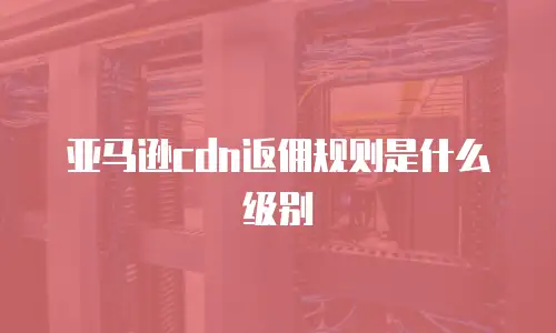 亚马逊cdn返佣规则是什么级别