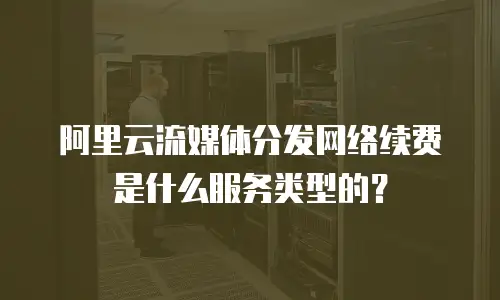 阿里云流媒体分发网络续费是什么服务类型的？