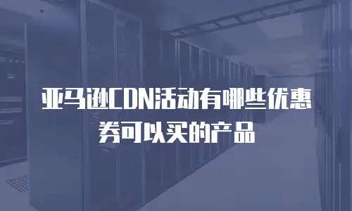亚马逊CDN活动有哪些优惠券可以买的产品