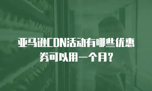亚马逊CDN活动有哪些优惠券可以用一个月？