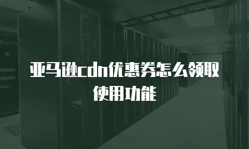 亚马逊cdn优惠券怎么领取使用功能