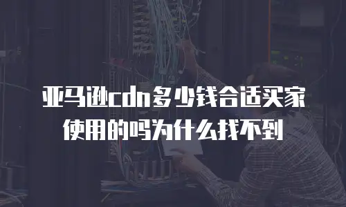 亚马逊cdn多少钱合适买家使用的吗为什么找不到