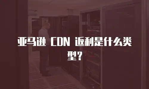 亚马逊 CDN 返利是什么类型？