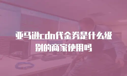 亚马逊cdn代金券是什么级别的商家使用吗