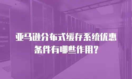亚马逊分布式缓存系统优惠条件有哪些作用？