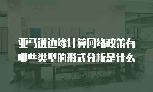 亚马逊边缘计算网络政策有哪些类型的形式分析是什么