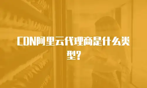 CDN阿里云代理商是什么类型?
