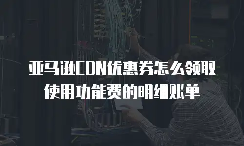 亚马逊CDN优惠券怎么领取使用功能费的明细账单
