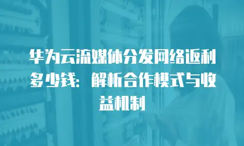 华为云流媒体分发网络返利多少钱：解析合作模式与收益机制