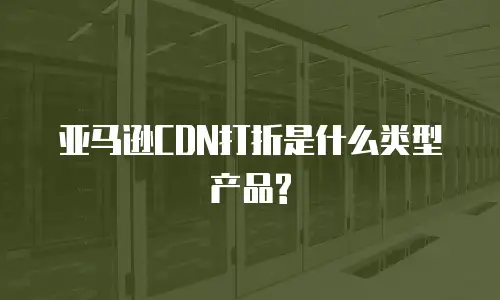 亚马逊CDN打折是什么类型产品?