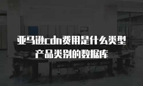 亚马逊cdn费用是什么类型产品类别的数据库