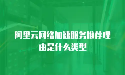阿里云网络加速服务推荐理由是什么类型