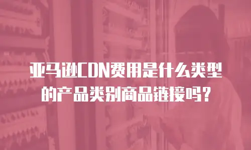 亚马逊CDN费用是什么类型的产品类别商品链接吗？