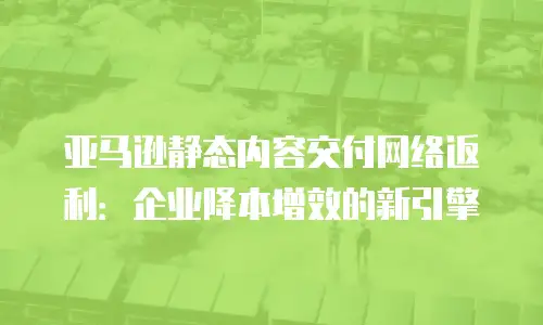 亚马逊静态内容交付网络返利：企业降本增效的新引擎
