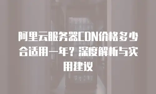 阿里云服务器CDN价格多少合适用一年？深度解析与实用建议