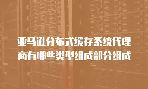 亚马逊分布式缓存系统代理商有哪些类型组成部分组成