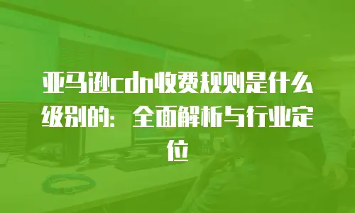 亚马逊cdn收费规则是什么级别的：全面解析与行业定位