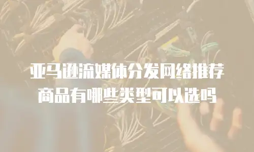 亚马逊流媒体分发网络推荐商品有哪些类型可以选吗