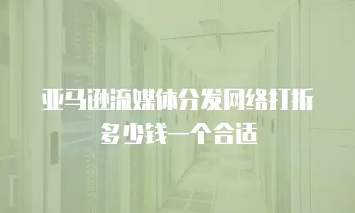 亚马逊流媒体分发网络打折多少钱一个合适