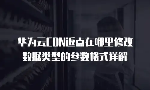 华为云CDN返点在哪里修改数据类型的参数格式详解
