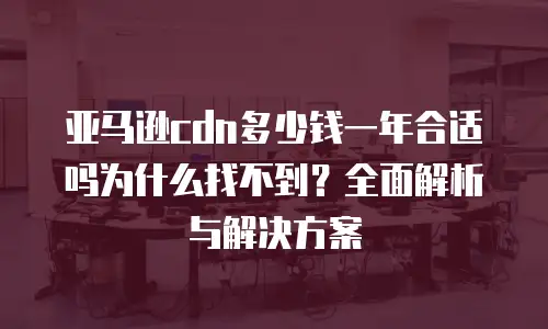 亚马逊cdn多少钱一年合适吗为什么找不到？全面解析与解决方案