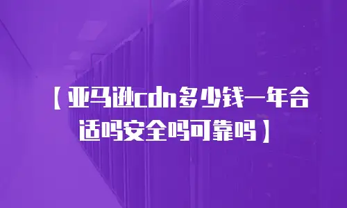 【亚马逊cdn多少钱一年合适吗安全吗可靠吗】