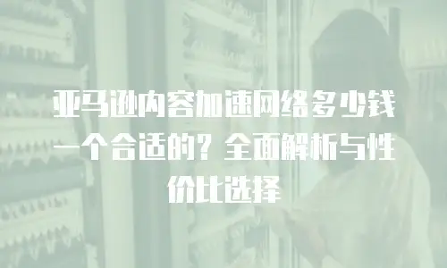 亚马逊内容加速网络多少钱一个合适的？全面解析与性价比选择