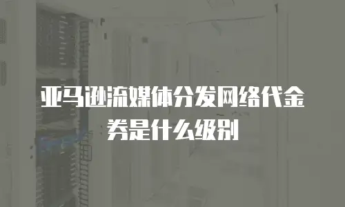亚马逊流媒体分发网络代金券是什么级别