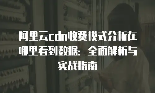 阿里云cdn收费模式分析在哪里看到数据：全面解析与实战指南