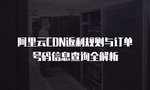 阿里云CDN返利规则与订单号码信息查询全解析