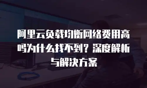 阿里云负载均衡网络费用高吗为什么找不到？深度解析与解决方案