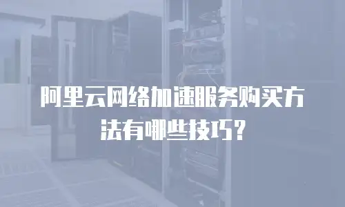 阿里云网络加速服务购买方法有哪些技巧？