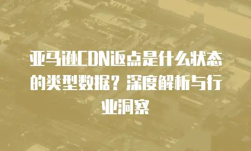 亚马逊CDN返点是什么状态的类型数据？深度解析与行业洞察