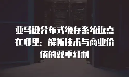 亚马逊分布式缓存系统返点在哪里：解析技术与商业价值的双重红利