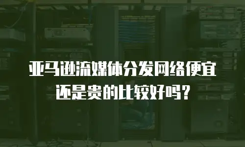 亚马逊流媒体分发网络便宜还是贵的比较好吗？