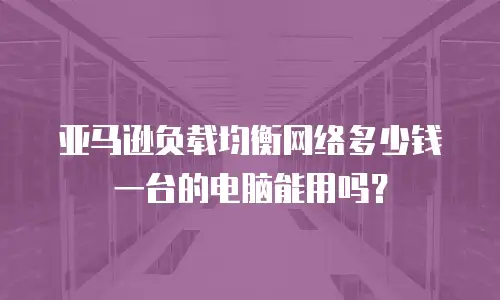 亚马逊负载均衡网络多少钱一台的电脑能用吗？