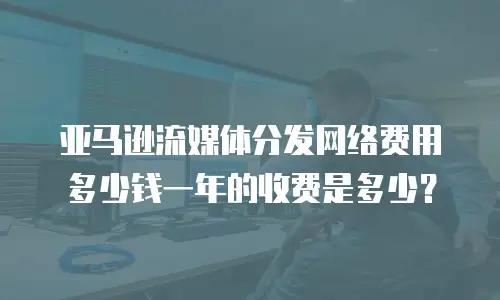 亚马逊流媒体分发网络费用多少钱一年的收费是多少？