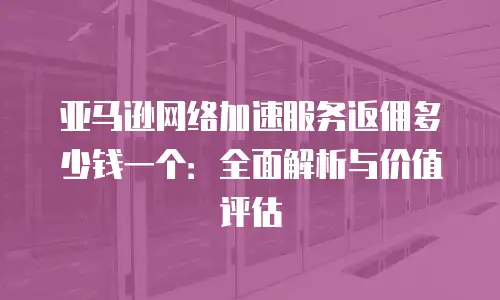 亚马逊网络加速服务返佣多少钱一个：全面解析与价值评估