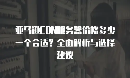 亚马逊CDN服务器价格多少一个合适？全面解析与选择建议