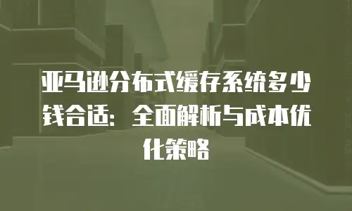 亚马逊分布式缓存系统多少钱合适：全面解析与成本优化策略