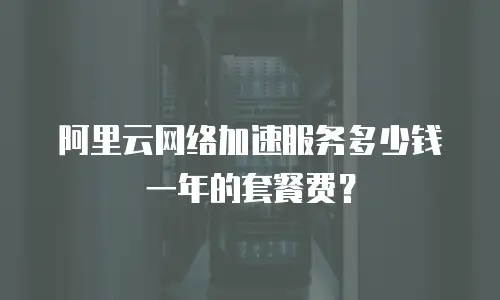 阿里云网络加速服务多少钱一年的套餐费？