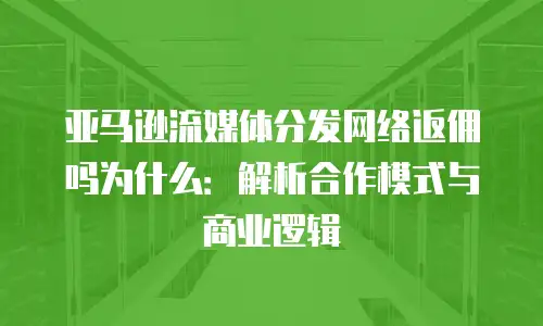 亚马逊流媒体分发网络返佣吗为什么：解析合作模式与商业逻辑