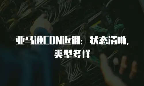 亚马逊CDN返佣：状态清晰，类型多样