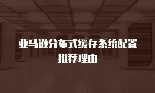 亚马逊分布式缓存系统配置推荐理由